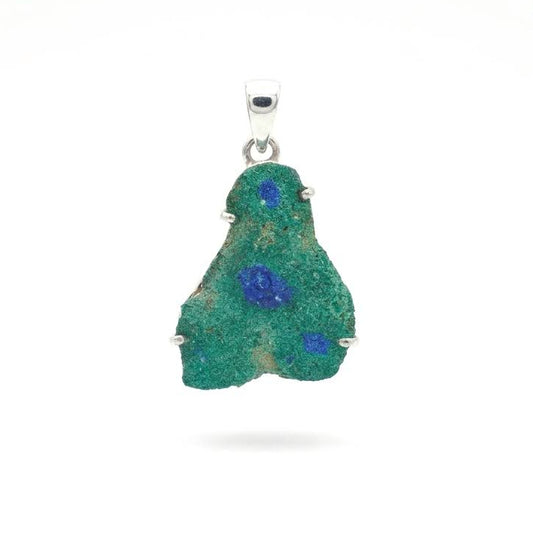 Collar Estalactita Azurita con Malaquita