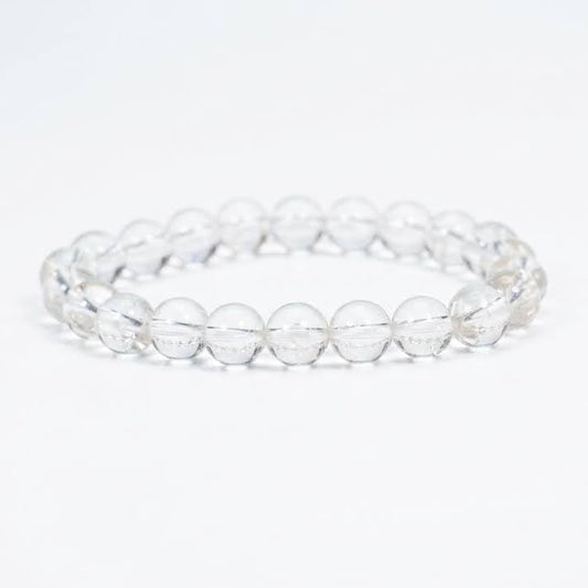 Pulsera Piedra Natural Cuarzo Cristal