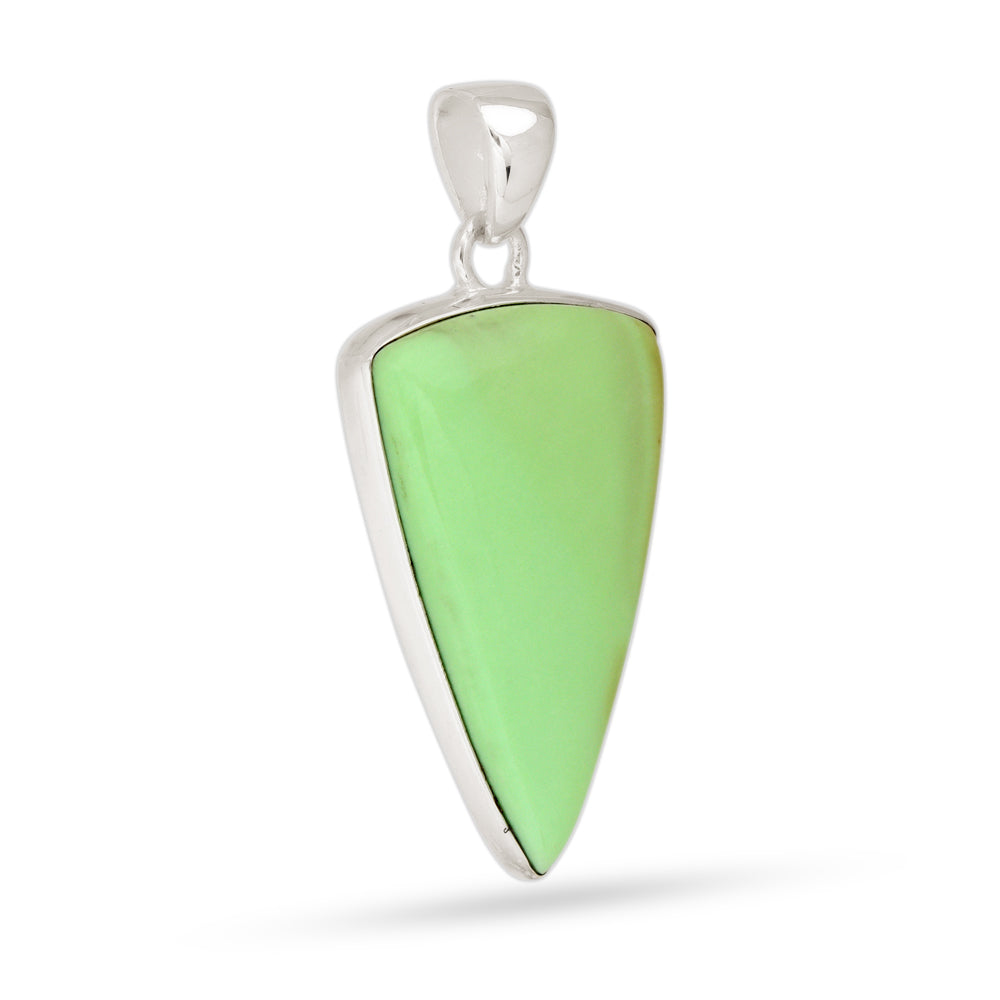 Collar de Crisoprasa Limón Triangular