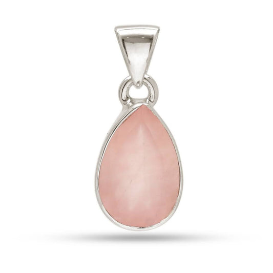 Collar de Cuarzo Rosa Facetado