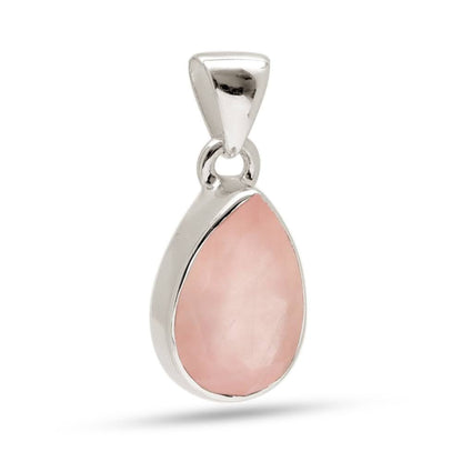 Collar de Cuarzo Rosa Facetado