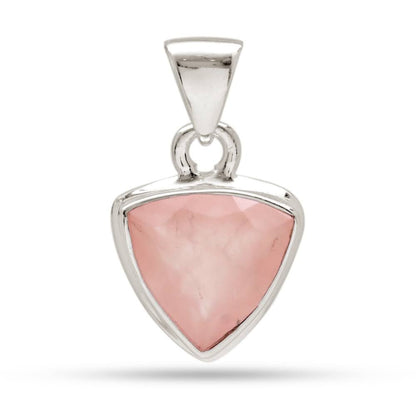 Collar de Cuarzo Rosa Facetado