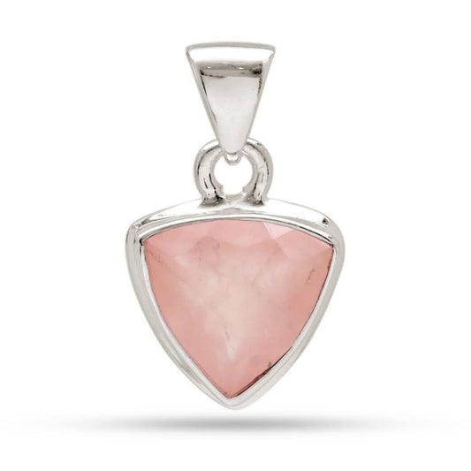 Collar de Cuarzo Rosa Facetado