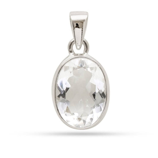 Collar Cuarzo Cristal Facetado