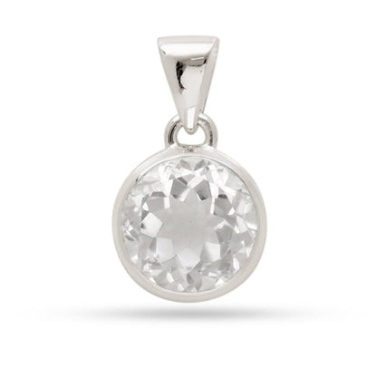 Collar Cuarzo Cristal Facetado