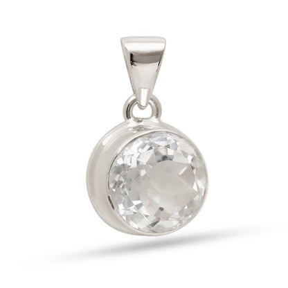 Collar Cuarzo Cristal Facetado