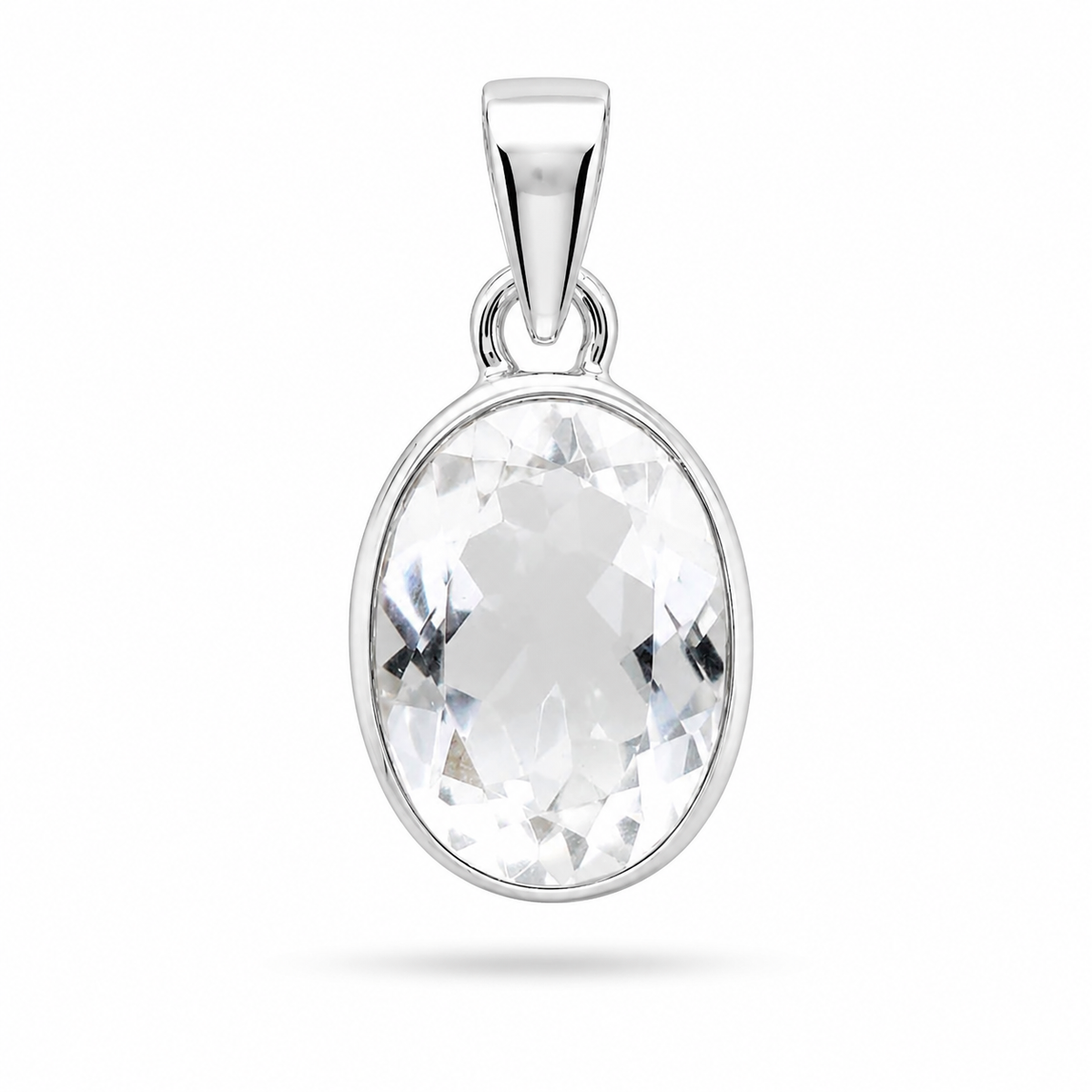 Collar Cuarzo Cristal Facetado