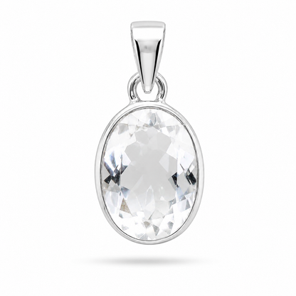 Collar Cuarzo Cristal Facetado