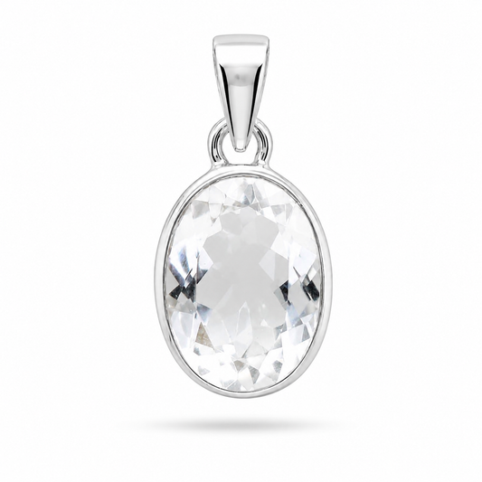 Collar Cuarzo Cristal Facetado