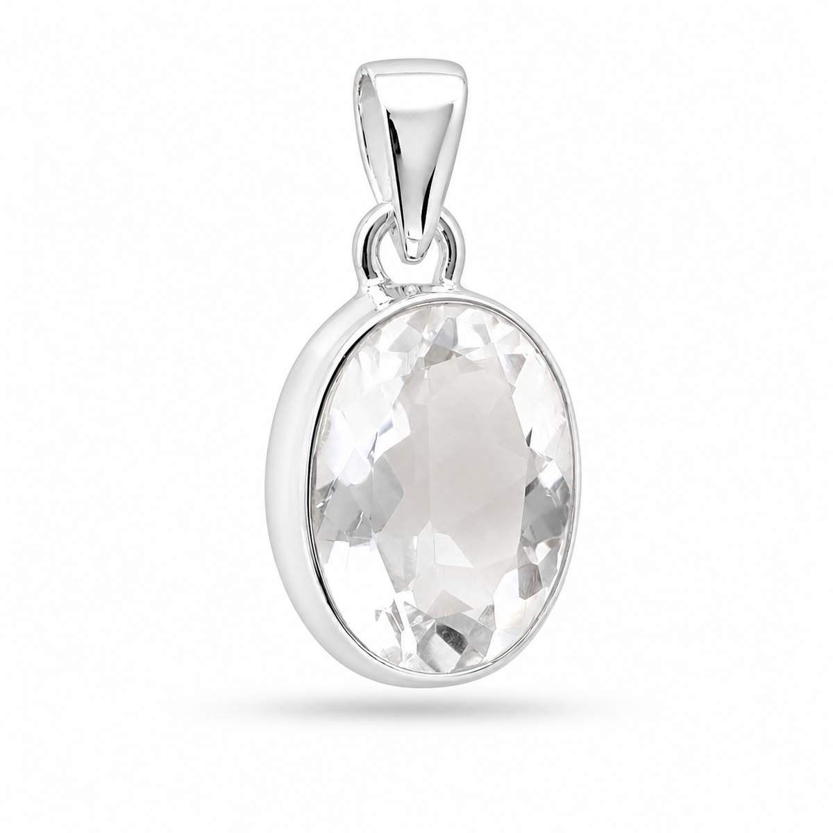 Collar Cuarzo Cristal Facetado