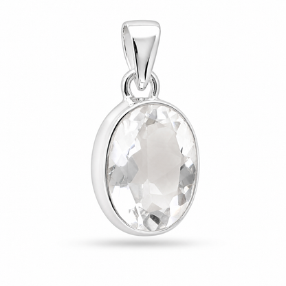Collar Cuarzo Cristal Facetado