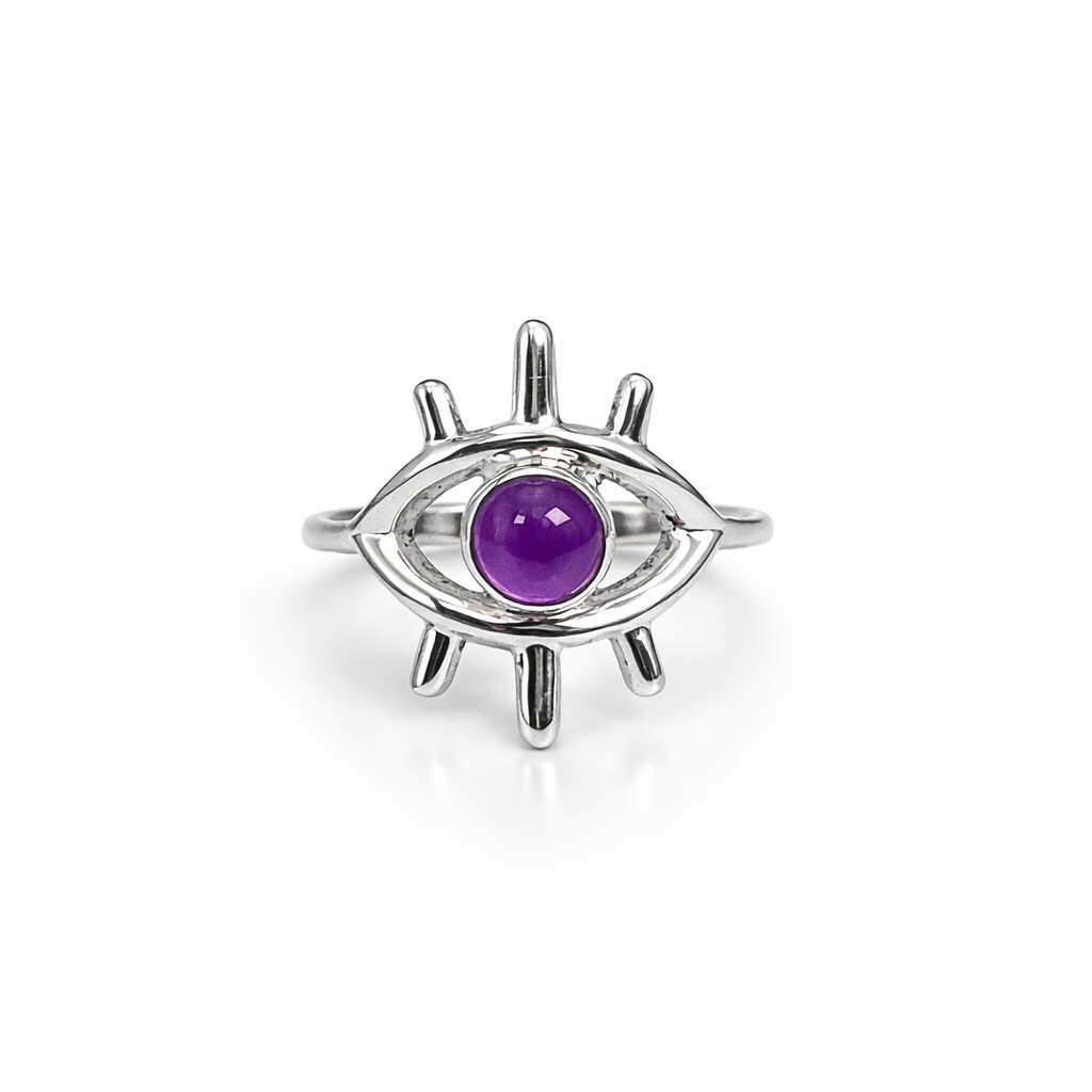 Anillo Ojo Turco de Amatista