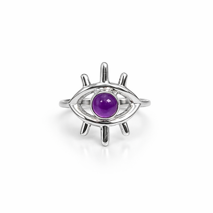 Anillo Ojo Turco de Amatista