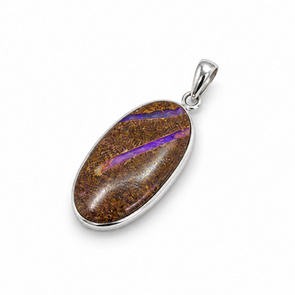 Collar Ópalo Australiano Pipe Opal en Matriz