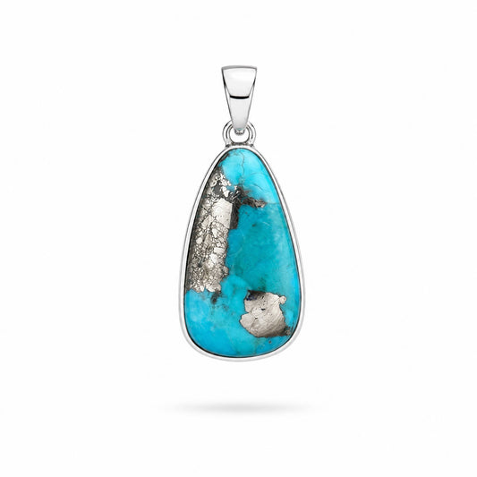 Collar Turquesa con Pirita
