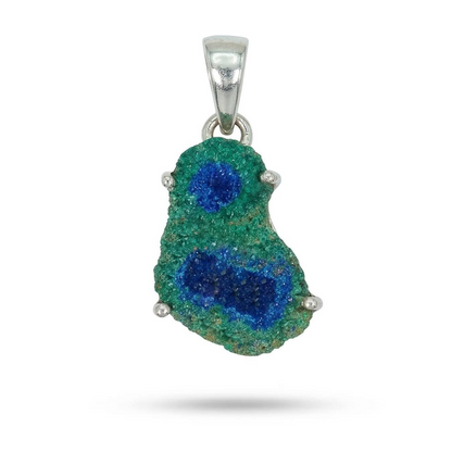 Collar de Estalactita Azurita en Malaquita del Congo