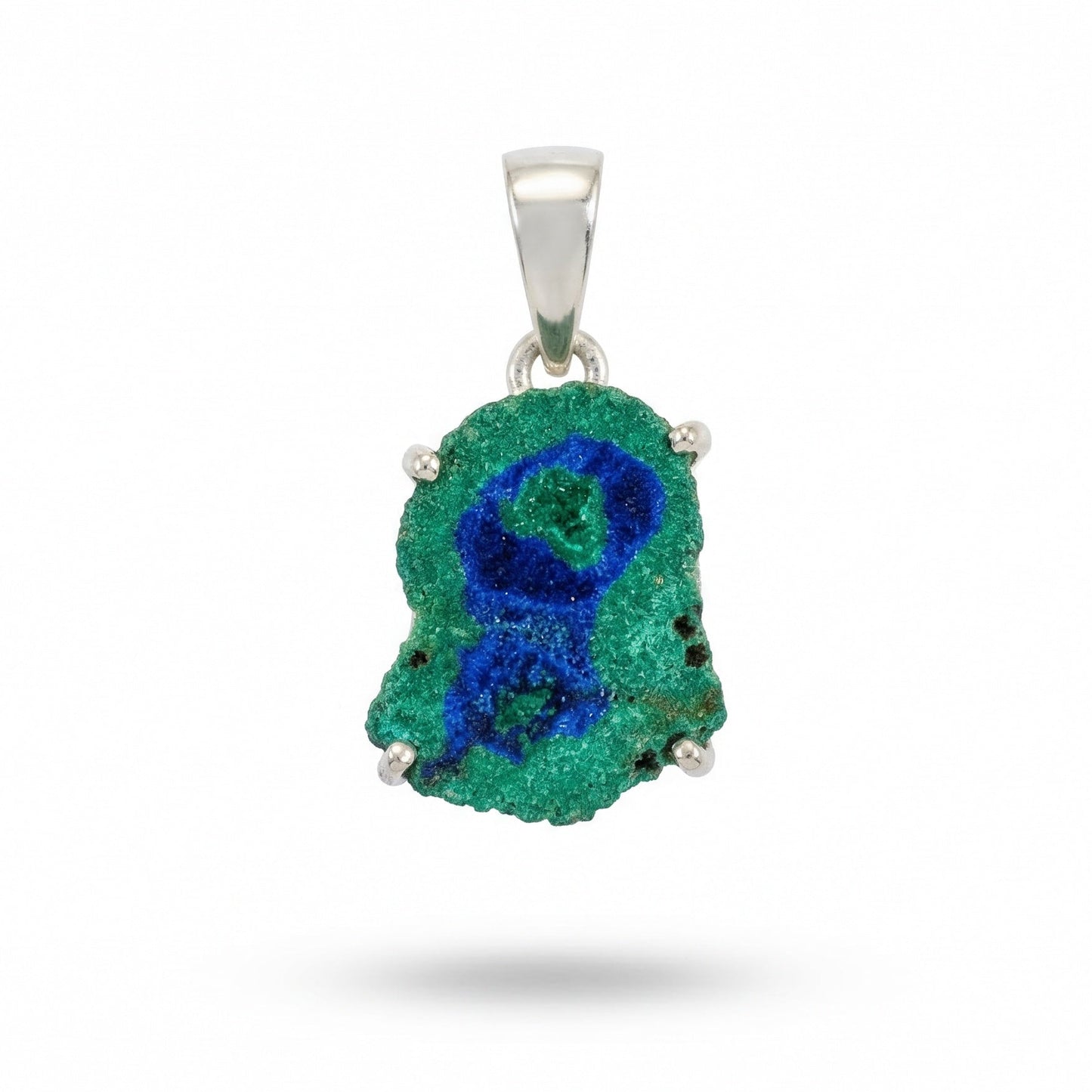 Collar de Estalactita Azurita en Malaquita del Congo