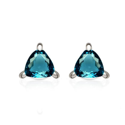 Aretes Topacio London Blue