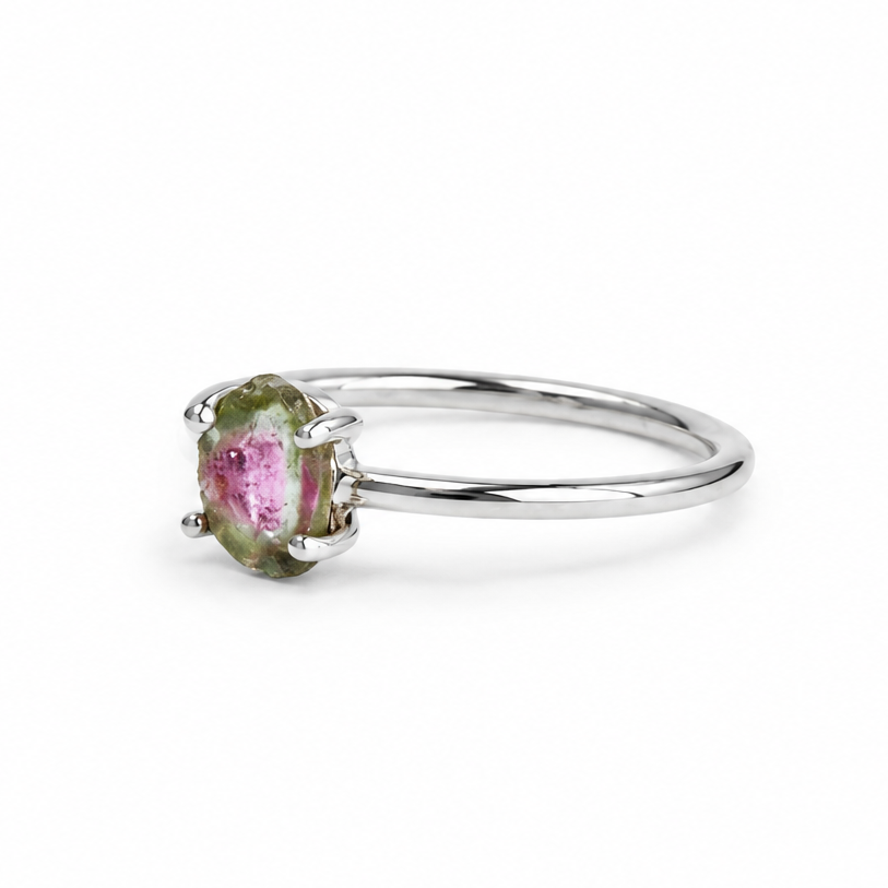 Anillo de Turmalina Sandía