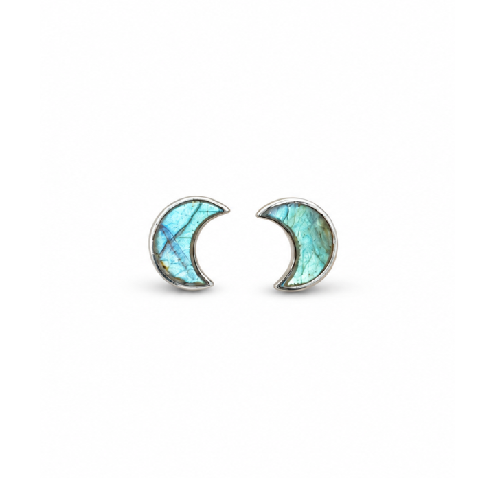 Aretes Luna Labradorita