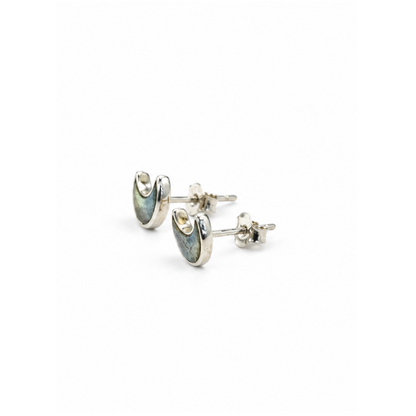 Aretes Luna Labradorita