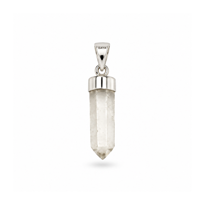Collar Punta Cuarzo Cristal Natural