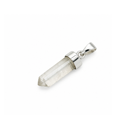 Collar Punta Cuarzo Cristal Natural