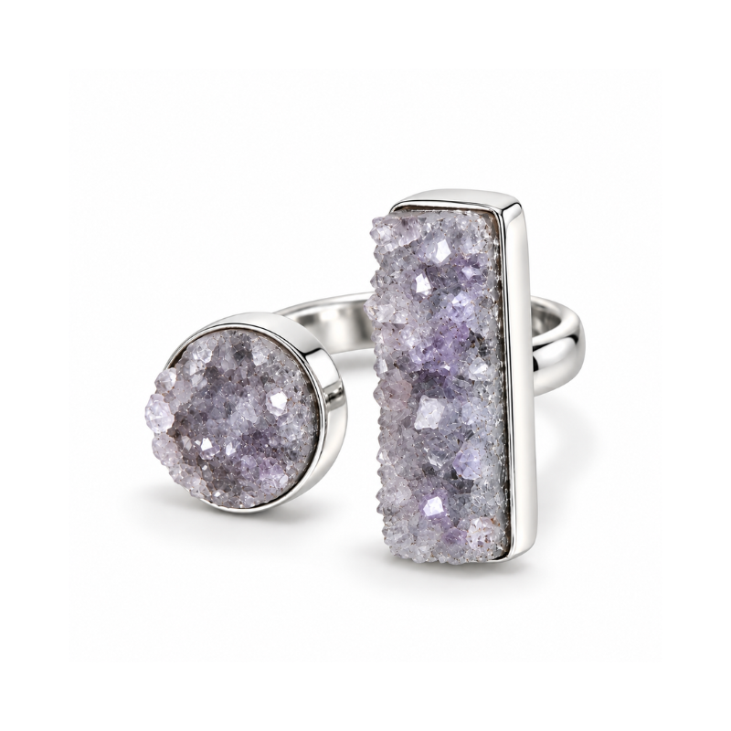 Anillo de Amatista Brasileña en Bruto