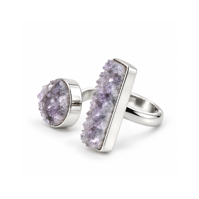 Anillo de Amatista Brasileña en Bruto