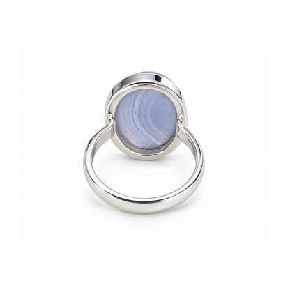 Anillo de Ágata Blue Lace