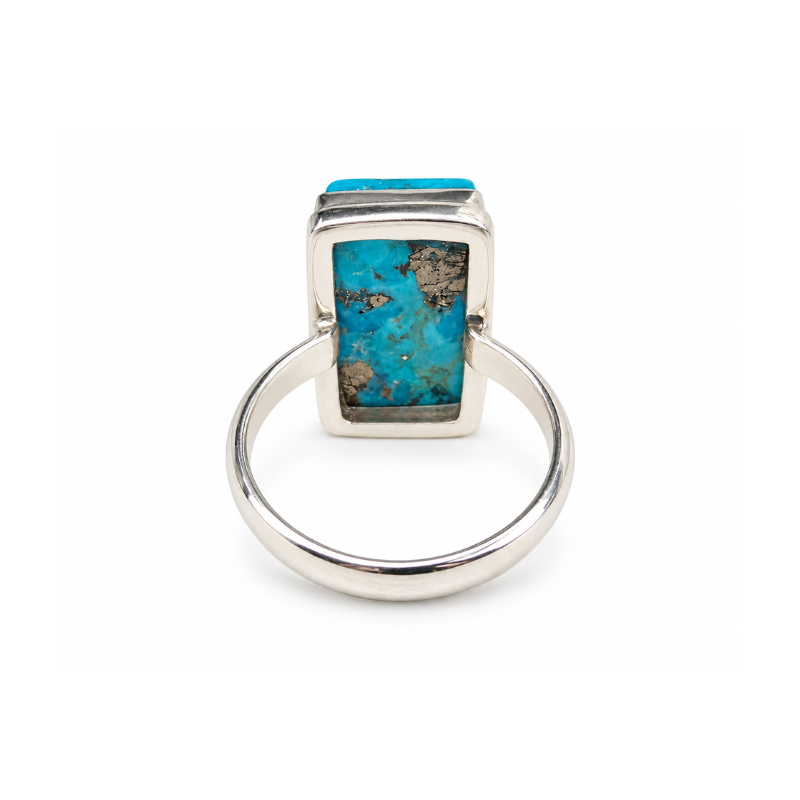 Anillo Turquesa con Pirita