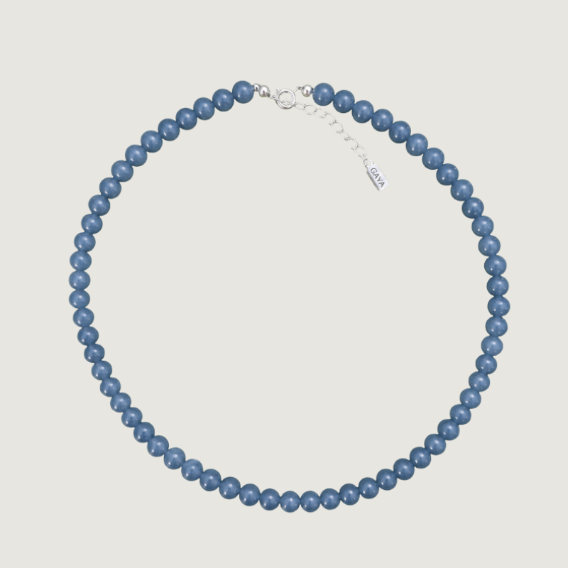 Choker de Jade Azul de Guatemala