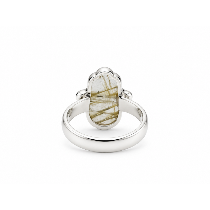 Anillo Mano Hamsa Fatima de Labradorita