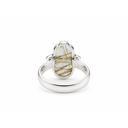 Anillo Mano Hamsa Fatima de Labradorita
