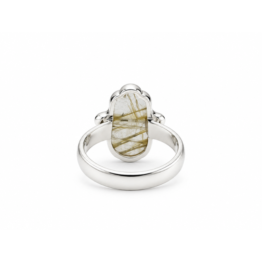 Anillo Mano Hamsa Fatima de Labradorita