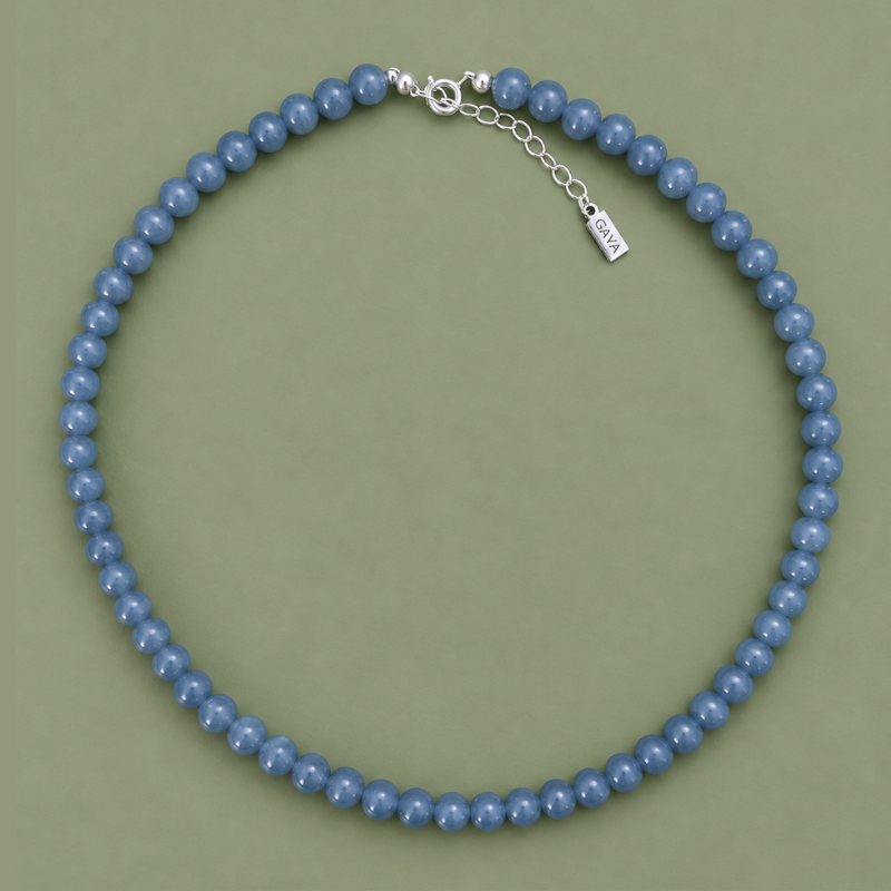 Choker de Jade Azul de Guatemala