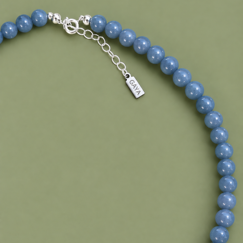 Choker de Jade Azul de Guatemala