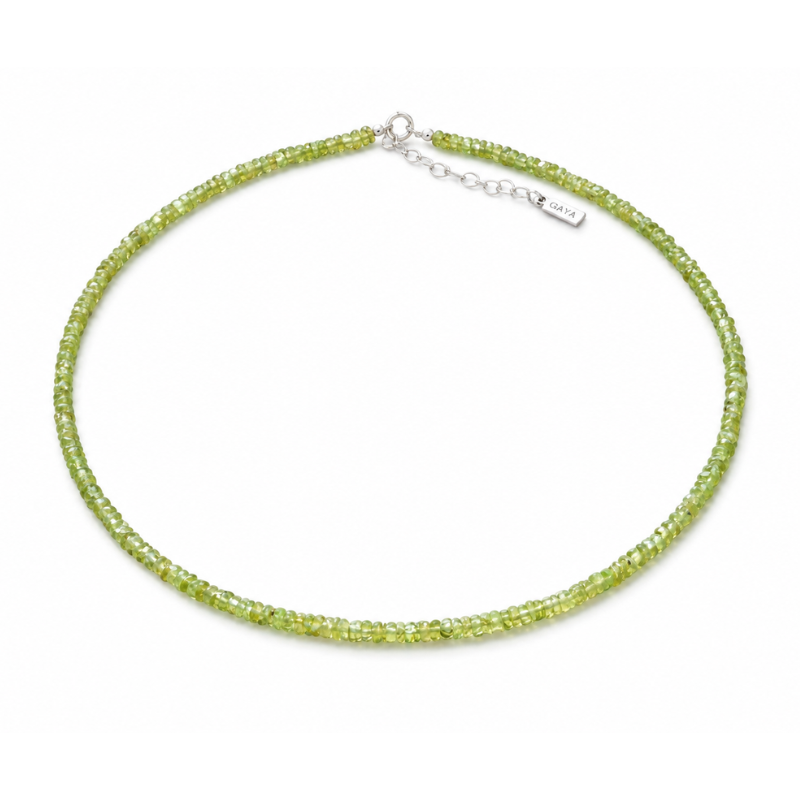 Choker de Peridoto Natural en Plata 925