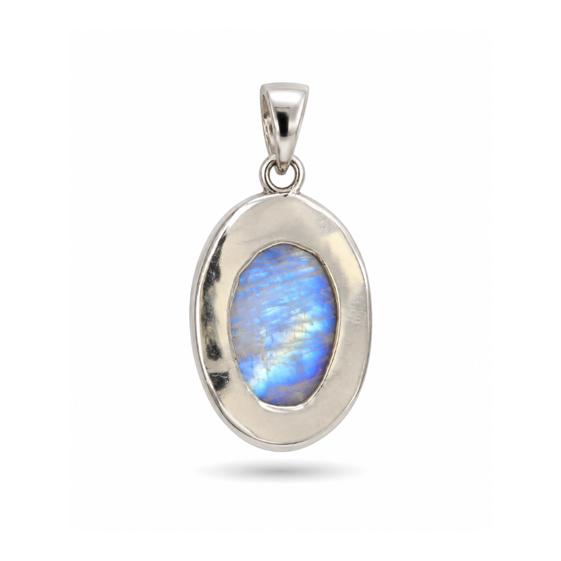 Collar Piedraluna Arcoiris