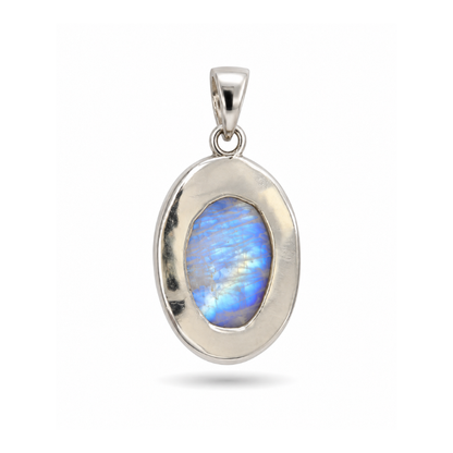 Collar Piedraluna Arcoiris
