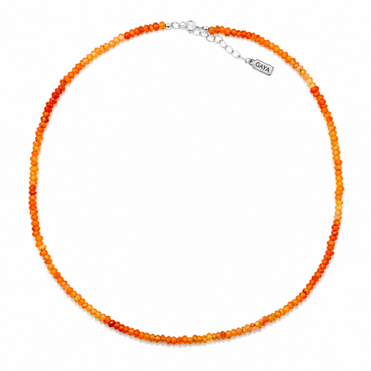 Choker de Cornalina Facetada Natural AA