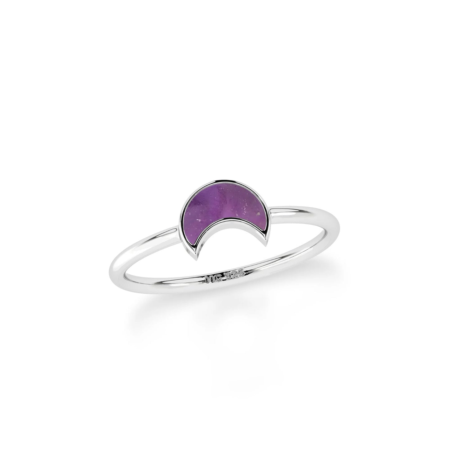 Anillo Luna Amatista