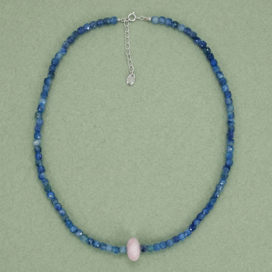 Choker de Kianita y Kunzita