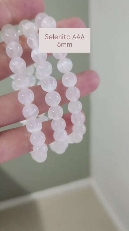 Pulsera de Selenita Calidad AA