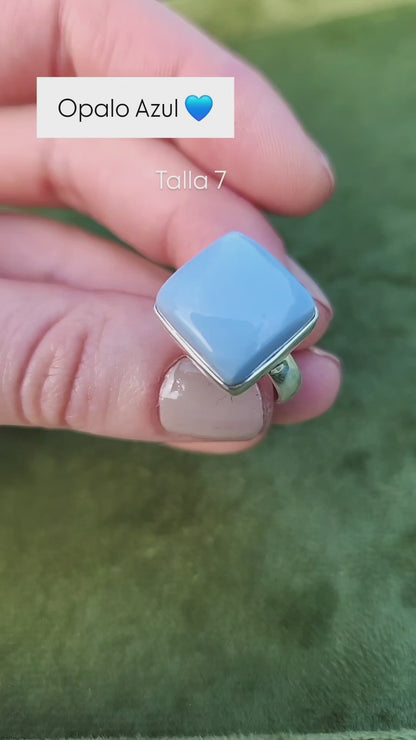 Anillo Opalo Azul