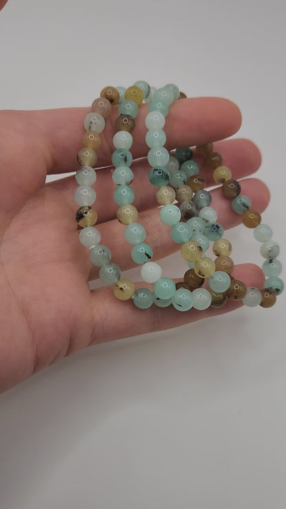 Pulsera Piedra Natural Agata Calcedonia