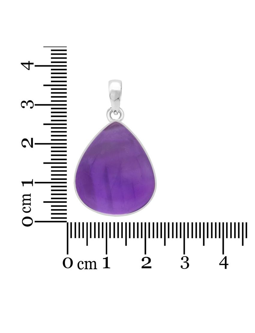 Collar Amatista Uruguay Gota Ovalada