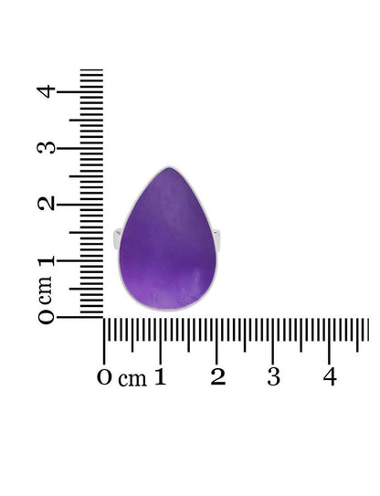 Anillo de Amatista Uruguay Corte Gota