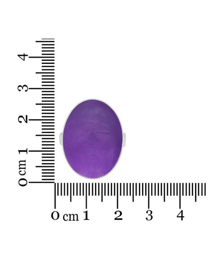 Anillo de Amatista Uruguay Cabujón