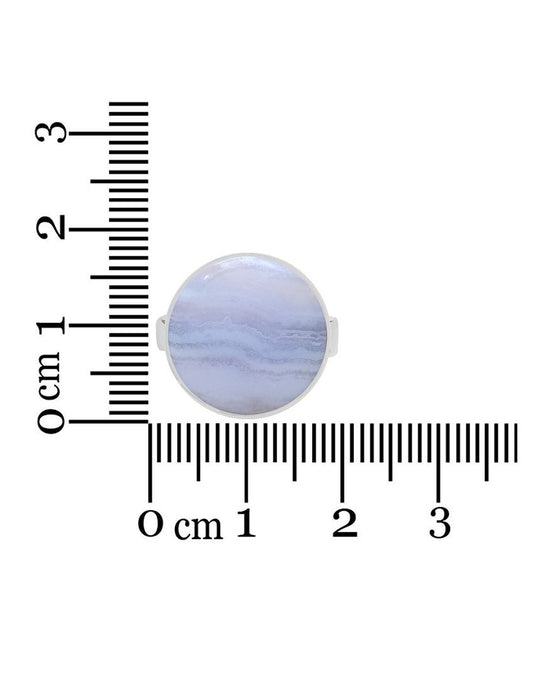 Anillo Agata Blue Lace Circular